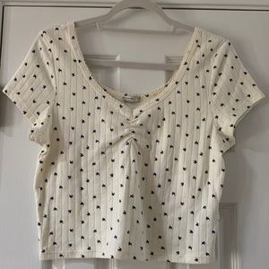 Cotton On Crop Floral Print T Shirt